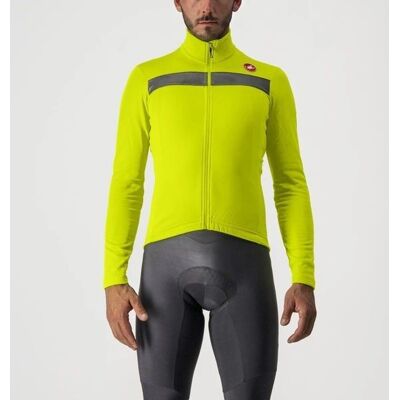Maillot de manga larga Castelli Puro 3 - Electric Lime-Silver Maillot de manga larga Castelli Puro 3 - Electric Lime-Silver