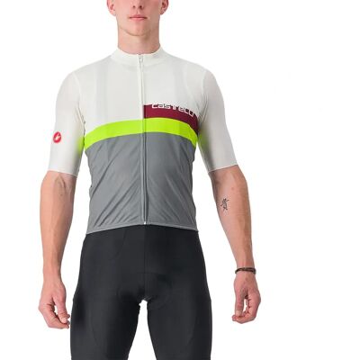 Castelli A Blocco Jersey - Marfim/Bordô/Limão Elétrico/Sedona Sálvia - XXL Castelli A Blocco Jersey - Marfim/Bordô/Limão Elétrico/Sedona Sálvia - XXL