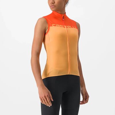 Castelli Velocissima Ärmello Tröja Orange - Jersey Castelli Velocissima Ärmello Tröja Orange - Jersey