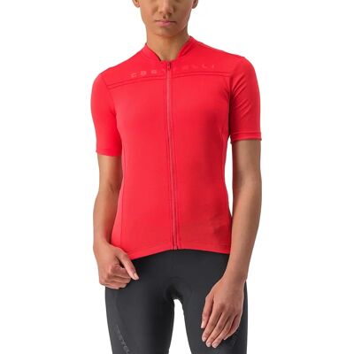 Maillot à manches courtes Castelli Anima 4 pour femmes - Hibiscus - Publicité Maillot à manches courtes Castelli Anima 4 pour femmes - Hibiscus - Publicité