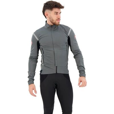 Chaqueta Castelli Perfetto Ros 2 Convertible - Gris Urbano / Plata Reflex - Chaqueta de ciclismo Chaqueta Castelli Perfetto Ros 2 Convertible - Gris Urbano / Plata Reflex - Chaqueta de ciclismo