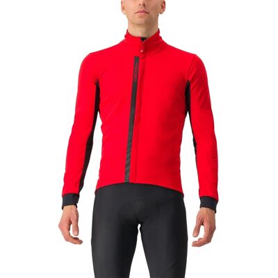Veste Castelli Entrata - Rouge/Noir - Coupe-vent & Respirante - Publicité Veste Castelli Entrata - Rouge/Noir - Coupe-vent & Respirante - Publicité