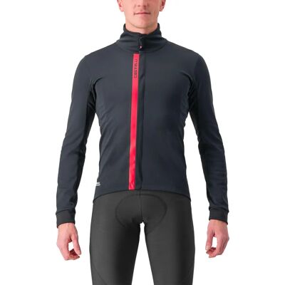 Jaqueta Castelli Entrata - Preto claro/vermelho - Roupas de ciclismo Jaqueta Castelli Entrata - Preto claro/vermelho - Roupas de ciclismo
