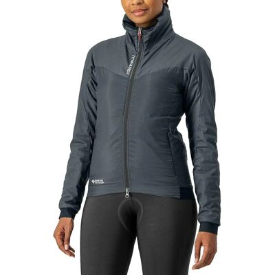 Castelli Damen Fly Thermo Jacke - Urban Grau - Winddicht, Leicht, Warm Castelli Damen Fly Thermo Jacke - Urban Grau - Winddicht, Leicht, Warm