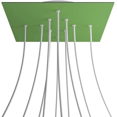 Creative Cables Grande Rosace Carrée Prairie Verte - Rosace - Publicité Creative Cables Grande Rosace Carrée Prairie Verte - Rosace - Publicité