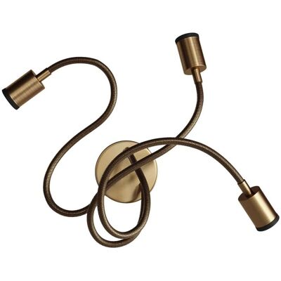 Lámpara de Pared Mini Spot Creativo Bronze Satinado GU1d0 Flex 60 Lámpara de Pared Mini Spot Creativo Bronze Satinado GU1d0 Flex 60