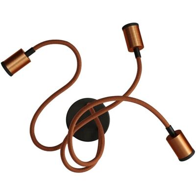 Lámpara de Pared Satinada Cobre GU1d0 Flex 60 - Aplique de Pared Lámpara de Pared Satinada Cobre GU1d0 Flex 60 - Aplique de Pared