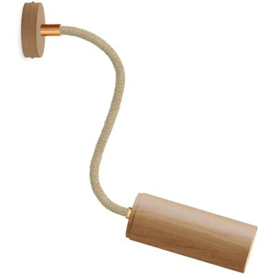 Lampe Creative Flex 30 - Projecteur réglable avec finition en bois - Publicité Lampe Creative Flex 30 - Projecteur réglable avec finition en bois - Publicité