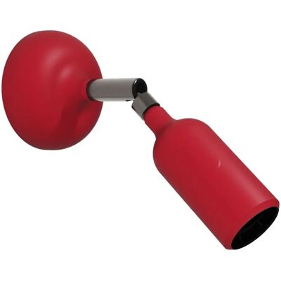 Creative Cables - Lampe en silicone avec articulation - Sans ampoule - Rouge - Publicité Creative Cables - Lampe en silicone avec articulation - Sans ampoule - Rouge - Publicité