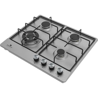 Electroline GHEM60F43 - Acciaio inox - Piano cottura a gas da incasso Electroline GHEM60F43 - Acciaio inox - Piano cottura a gas da incasso