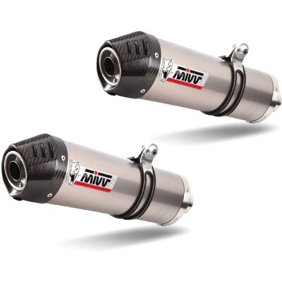 Scarico Ovale in Titanio-Carbonio Mivv per Kawasaki Z 1000 2007-2009 Scarico Ovale in Titanio-Carbonio Mivv per Kawasaki Z 1000 2007-2009