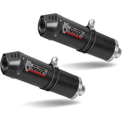 Escape Oval Carbono Negro Mivv para KTM 990 Supermoto 2009-2013 Escape Oval Carbono Negro Mivv para KTM 990 Supermoto 2009-2013