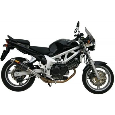 Silenziatore in Acciaio Nero MIVV per Suzuki SV 650 S - Motor Vehicle Exhaust Silenziatore in Acciaio Nero MIVV per Suzuki SV 650 S - Motor Vehicle Exhaust