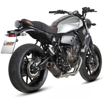 Scarico Oval in Carbonio Nero Mivv per Yamaha XSR 700 - Exhaust Scarico Oval in Carbonio Nero Mivv per Yamaha XSR 700 - Exhaust