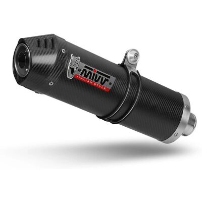 Silencieux Carbone Oval Mivv E.003.L3C - Échappement moteur - Publicité Silencieux Carbone Oval Mivv E.003.L3C - Échappement moteur - Publicité
