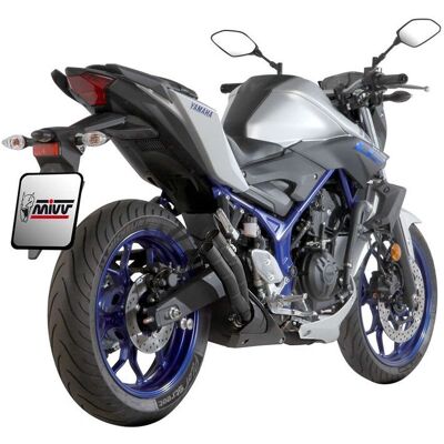 Silencieux Double Gun Noir Mivv pour Yamaha MT-03 - Système d’échappement - Publicité Silencieux Double Gun Noir Mivv pour Yamaha MT-03 - Système d’échappement - Publicité