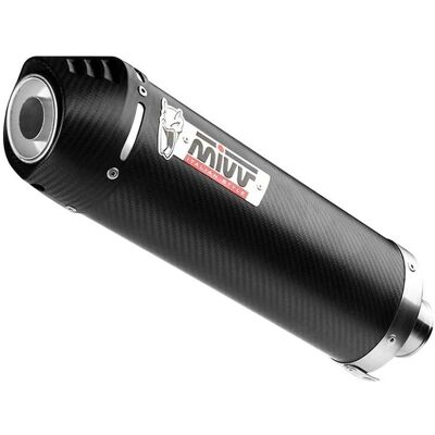Silencieux Mivv Oval en Carbone Noir pour Triumph Tiger 1050 - Exhaust - Publicité Silencieux Mivv Oval en Carbone Noir pour Triumph Tiger 1050 - Exhaust - Publicité
