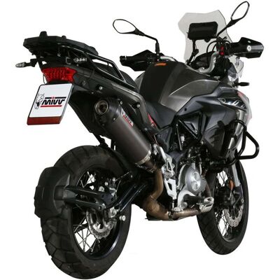 Silencieux Ovale en Carbone Noir Mivv - Benelli TRK 502 X 2018-2024 - Publicité Silencieux Ovale en Carbone Noir Mivv - Benelli TRK 502 X 2018-2024 - Publicité