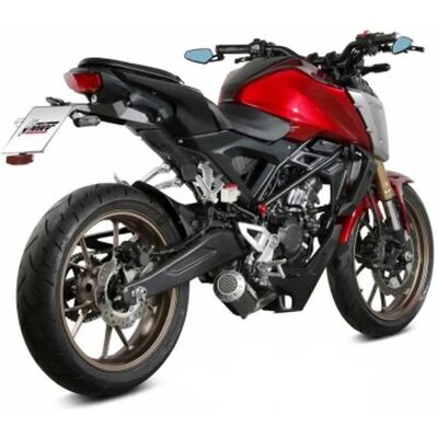 Silencieux en carbone Mivv pour Honda CB 125 R - Performance & Design Compact - Publicité Silencieux en carbone Mivv pour Honda CB 125 R - Performance & Design Compact - Publicité