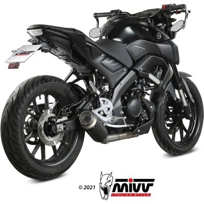 Escape en Acero Negro Mivv Yamaha YZF R125 2019-2024 - Escape para Moto Escape en Acero Negro Mivv Yamaha YZF R125 2019-2024 - Escape para Moto