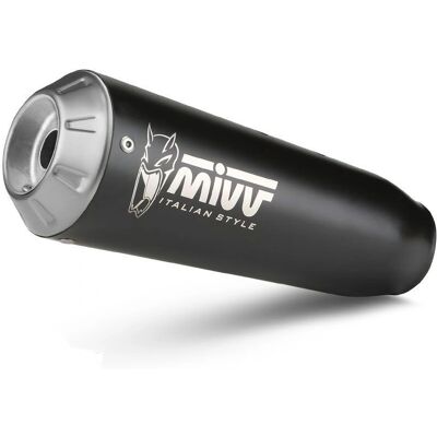 Pot d'échappement en acier noir Mivv - Style sport - Véhicule - Publicité Pot d'échappement en acier noir Mivv - Style sport - Véhicule - Publicité