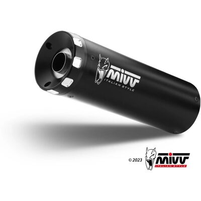 Mivv Hr-1 Inox Negro Con Cubierta en Fibra de Carbono - Sistema de Escape Mivv Hr-1 Inox Negro Con Cubierta en Fibra de Carbono - Sistema de Escape