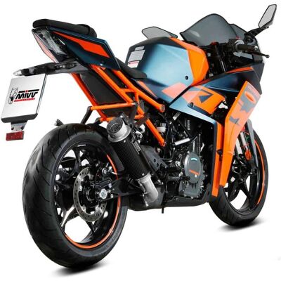 Scarico in fibra di carbonio Mivv per KTM RC 390 2021-2024 Scarico in fibra di carbonio Mivv per KTM RC 390 2021-2024