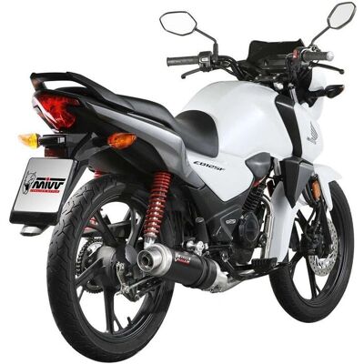 Ligne d'échappement MIVV GP en Acier Noir pour Honda CB 125 F 21-24 - Publicité Ligne d'échappement MIVV GP en Acier Noir pour Honda CB 125 F 21-24 - Publicité