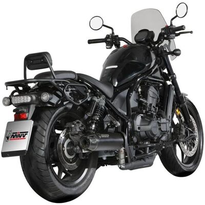 Scarico Mivv HR-1 - Acciaio Nero per Honda CMX 1100 Rebel 22-24 Scarico Mivv HR-1 - Acciaio Nero per Honda CMX 1100 Rebel 22-24