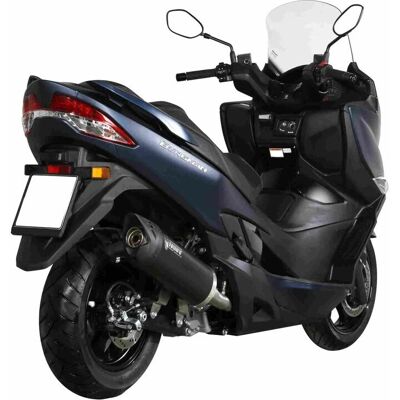 Pot d'échappement noir Mivv pour Suzuki Burgman 400 - Exhaust - Publicité Pot d'échappement noir Mivv pour Suzuki Burgman 400 - Exhaust - Publicité