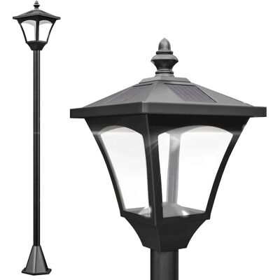 Lampada da giardino solare Outsunny - LED, 120cm, Nera, IP44 Lampada da giardino solare Outsunny - LED, 120cm, Nera, IP44