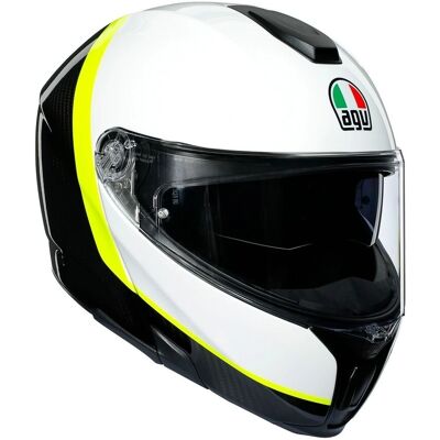 Casco Sportmodular in Carbonio AGV - Leggero, Alerone Regolabile - Integrale Casco Sportmodular in Carbonio AGV - Leggero, Alerone Regolabile - Integrale