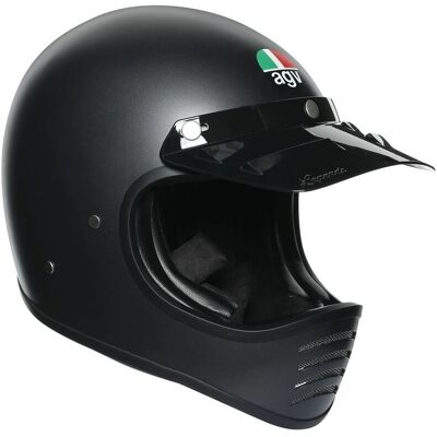 Casco AGV X101 - Unisex Nero Fibra di Vetro ECE 2205 Casco AGV X101 - Unisex Nero Fibra di Vetro ECE 2205