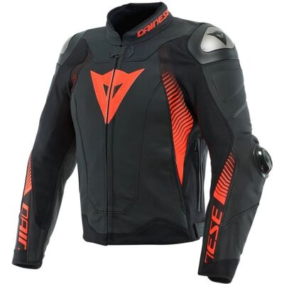 Veste en Cuir Dainese Speed 4 - Noir & Rouge - Équipement Moto - Publicité Veste en Cuir Dainese Speed 4 - Noir & Rouge - Équipement Moto - Publicité