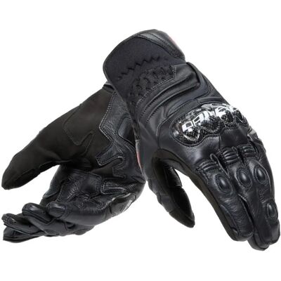 Dainese Carbon 4 Short Motorcycle Gloves - Black - Short Leather Gloves Dainese Carbon 4 Short Motorcycle Gloves - Black - Short Leather Gloves