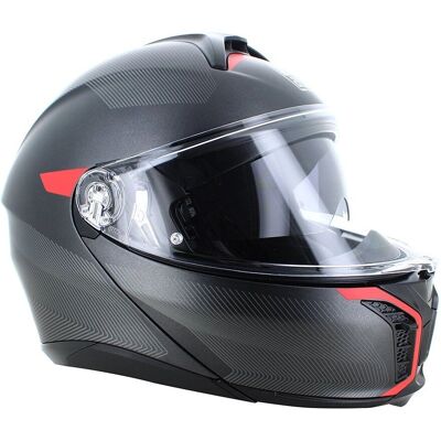Casco AGV Tourmodular Frequency - Unisex Gris Plata M Casco AGV Tourmodular Frequency - Unisex Gris Plata M