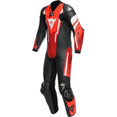 Tuta in pelle Dainese Misano 3 D-Air - Nero/Rosso - Taglia 48 Tuta in pelle Dainese Misano 3 D-Air - Nero/Rosso - Taglia 48