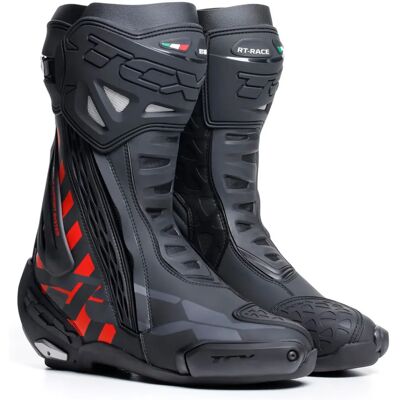 Tcx RT-Race 2023 Motorradstiefel - Schwarz Rot - Leicht, Schutz, Langlebig Tcx RT-Race 2023 Motorradstiefel - Schwarz Rot - Leicht, Schutz, Langlebig