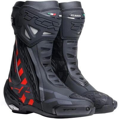 TCX RT-Race 2023 Motorradstiefel - Leicht, Schwarz Rot, Größe 44 TCX RT-Race 2023 Motorradstiefel - Leicht, Schwarz Rot, Größe 44