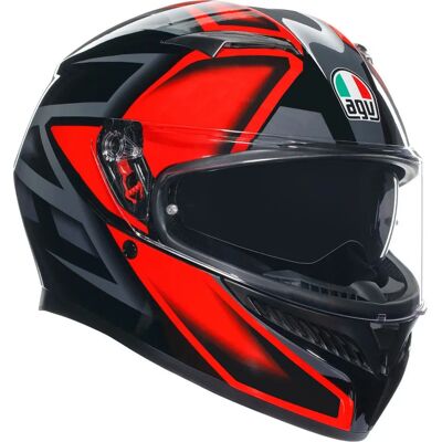Casco Integrale AGV K3 Nero Rosso - Casco Casco Integrale AGV K3 Nero Rosso - Casco