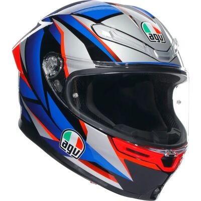 Casco AGV K-6 S Slashcut - Unisex Nero Rosso Blu - Casco Casco AGV K-6 S Slashcut - Unisex Nero Rosso Blu - Casco