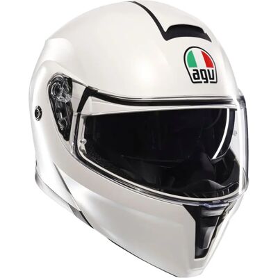 Casque Modular Blanc AGV - E2206 - Certifié ECE22.06 - Publicité Casque Modular Blanc AGV - E2206 - Certifié ECE22.06 - Publicité