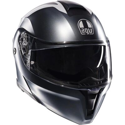 Casco Modular AGV Resia - Grigio Argento Rosso - Casco moto Casco Modular AGV Resia - Grigio Argento Rosso - Casco moto