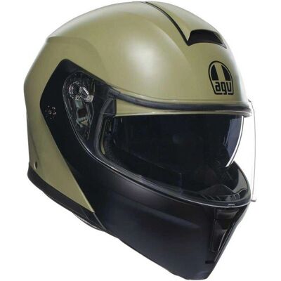 Casco Streetmodular AGV - Omologazione P/J - Verde/Nero - L Casco Streetmodular AGV - Omologazione P/J - Verde/Nero - L
