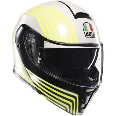 AGV - Streetmodular E2206 Iseo - Bianco opaco - Giallo Fluo - Helmet AGV - Streetmodular E2206 Iseo - Bianco opaco - Giallo Fluo - Helmet