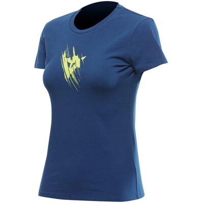 T-Shirt Tarmac Femme Bleu Dainese - Taille L - Publicité T-Shirt Tarmac Femme Bleu Dainese - Taille L - Publicité