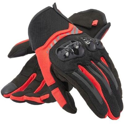 Dainese Mig 3 Air Tex Motorcykelhandskar - Svart/röd - 2XL Dainese Mig 3 Air Tex Motorcykelhandskar - Svart/röd - 2XL