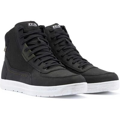 Chaussures moto imperméables TCX Mood 2 Gore-Tex - Noir/blanc/vert - Publicité Chaussures moto imperméables TCX Mood 2 Gore-Tex - Noir/blanc/vert - Publicité