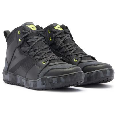 Dainese Suburb D-WP Chaussures de Moto Imperméables - Noir / Gris / Jaune - Publicité Dainese Suburb D-WP Chaussures de Moto Imperméables - Noir / Gris / Jaune - Publicité