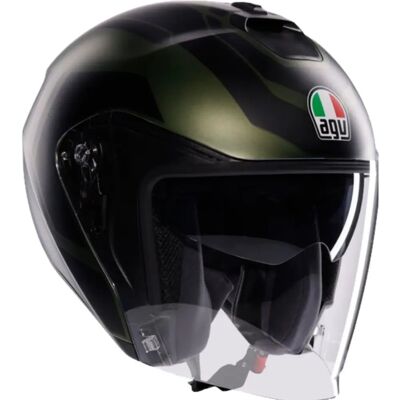 Casco Irides Sakai AGV - Alta protezione, XL, Verde/Nero Casco Irides Sakai AGV - Alta protezione, XL, Verde/Nero